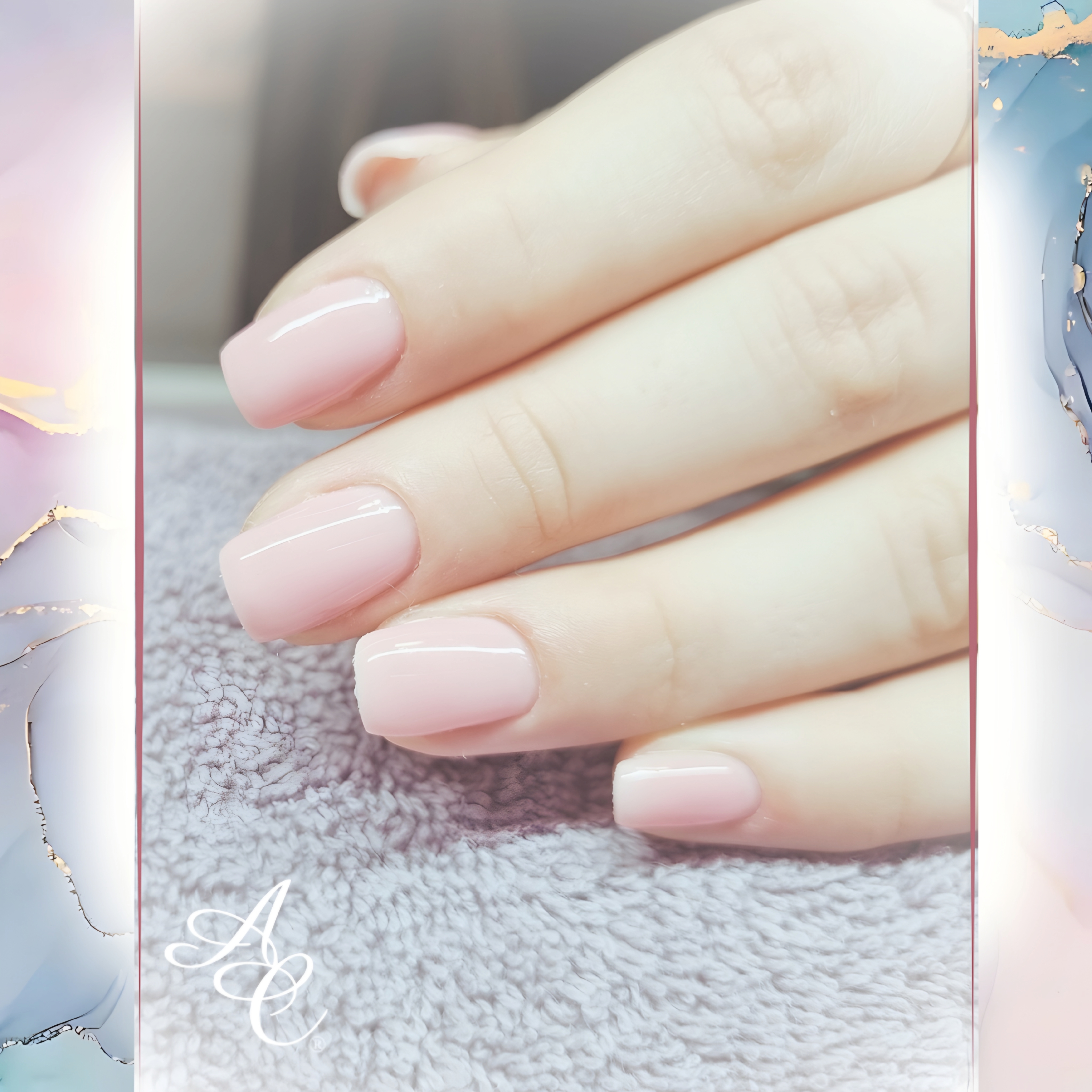Pose Acrygel avec gel bleu issu d'un large choix de couleurs de vernis à Feyzin
